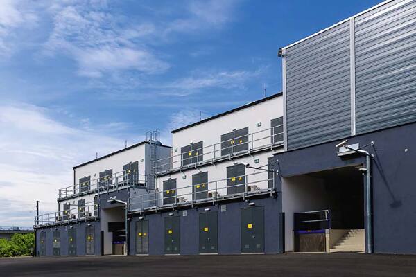 Exterior of a warehouse facility