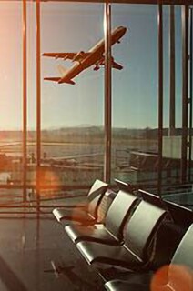 Interior of an airport terminal