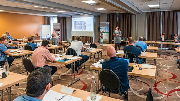 people listening to seminar